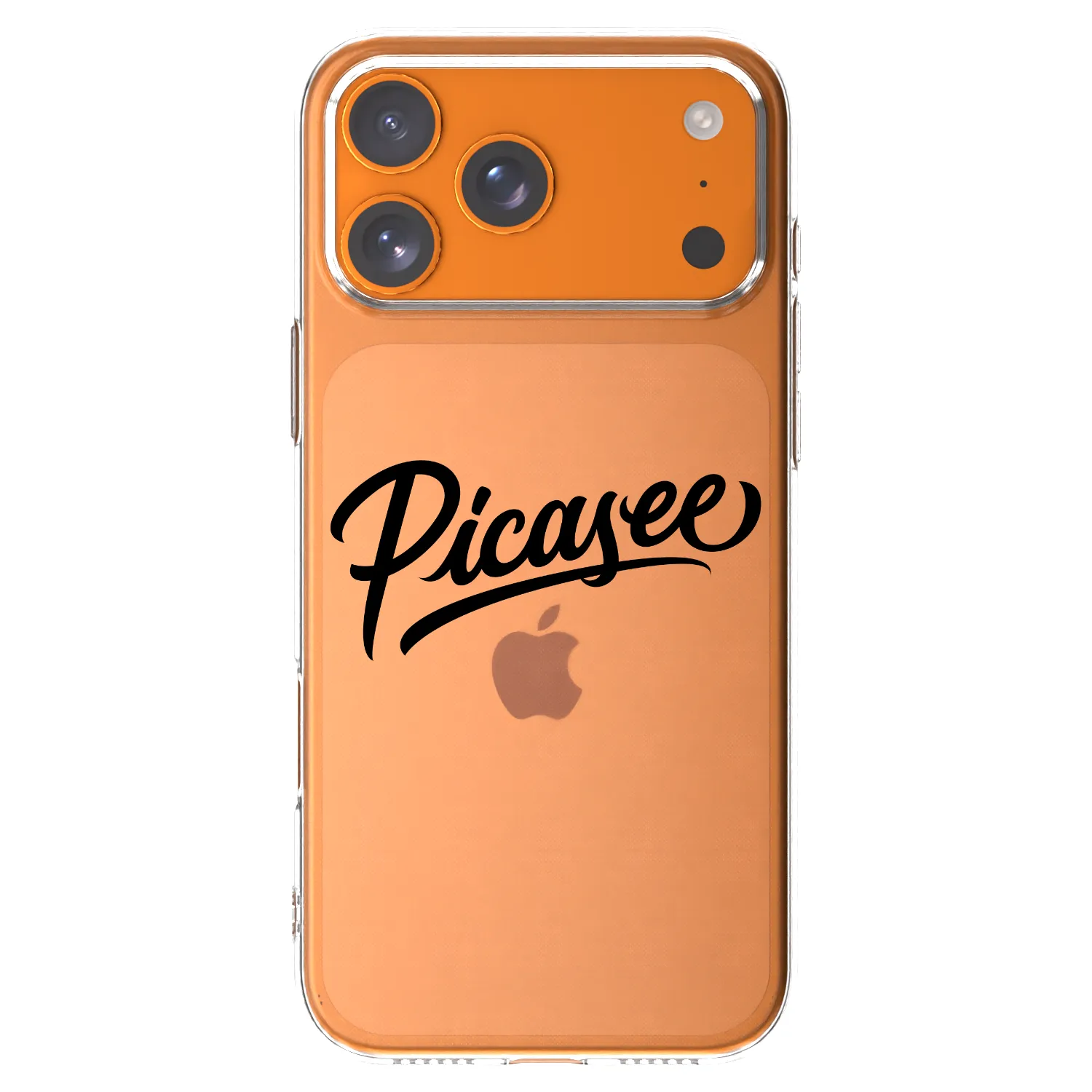 Picasee silikonový průhledný obal pro Apple iPhone 17 Pro Max - Picasee - old logo - black