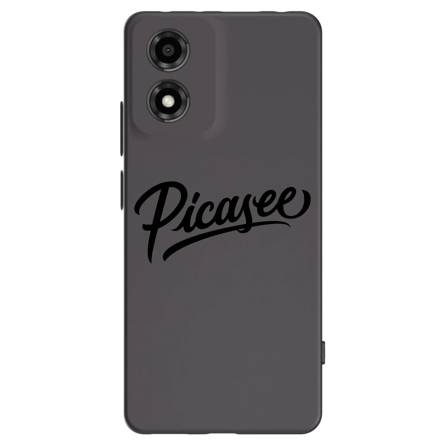 Picasee silikonový černý obal pro Motorola Moto E14 - Picasee - old logo - black