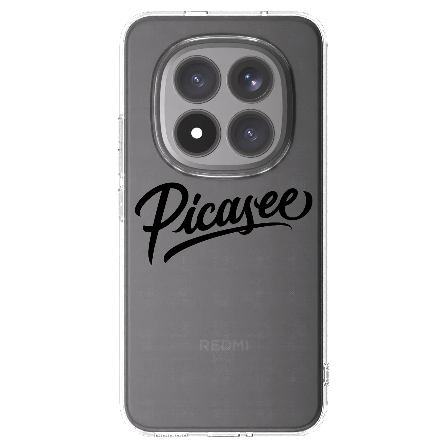 Picasee silikonový průhledný obal pro Xiaomi Redmi Note 15 Pro+ - Picasee - old logo - black