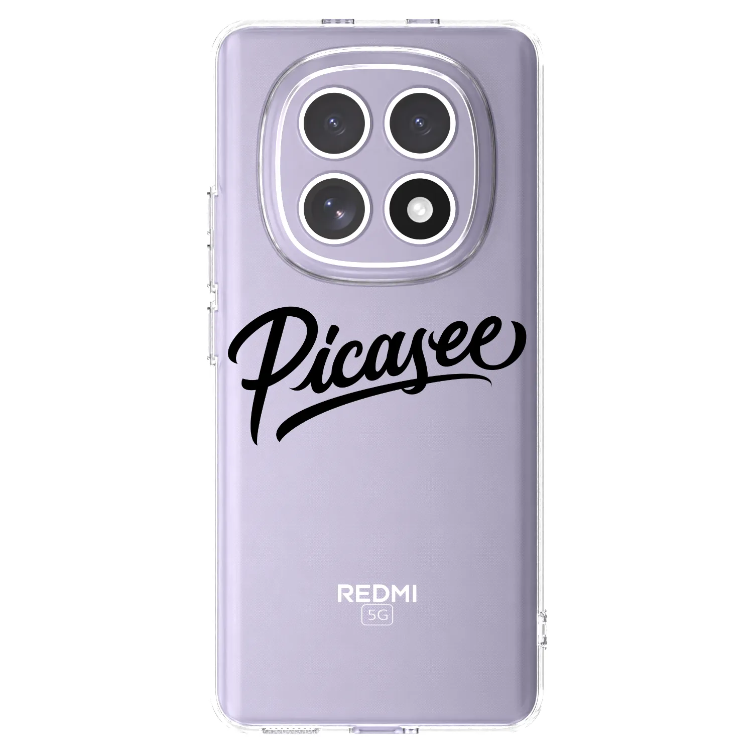 Picasee silikonový průhledný obal pro Xiaomi Redmi Note 15 - Picasee - old logo - black