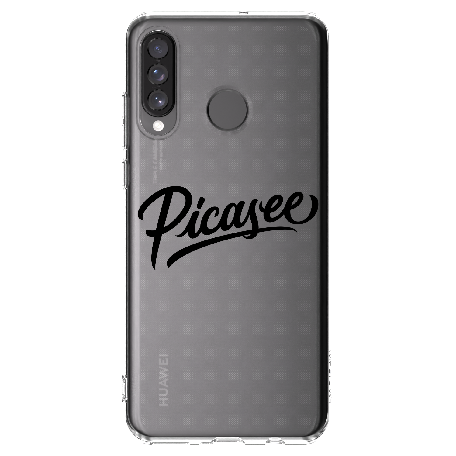 Picasee silikonový průhledný obal pro Huawei P30 Lite - Picasee - old logo - black