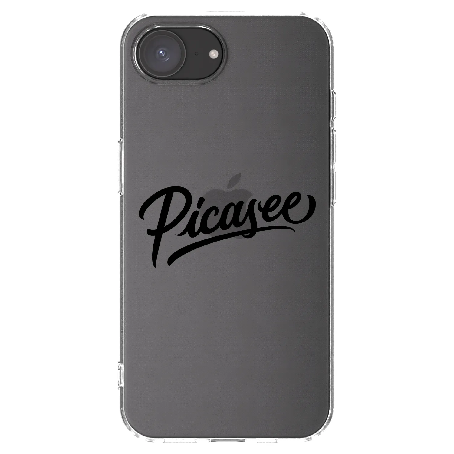 Picasee silikonový průhledný obal pro Apple iPhone 17e - Picasee - old logo - black
