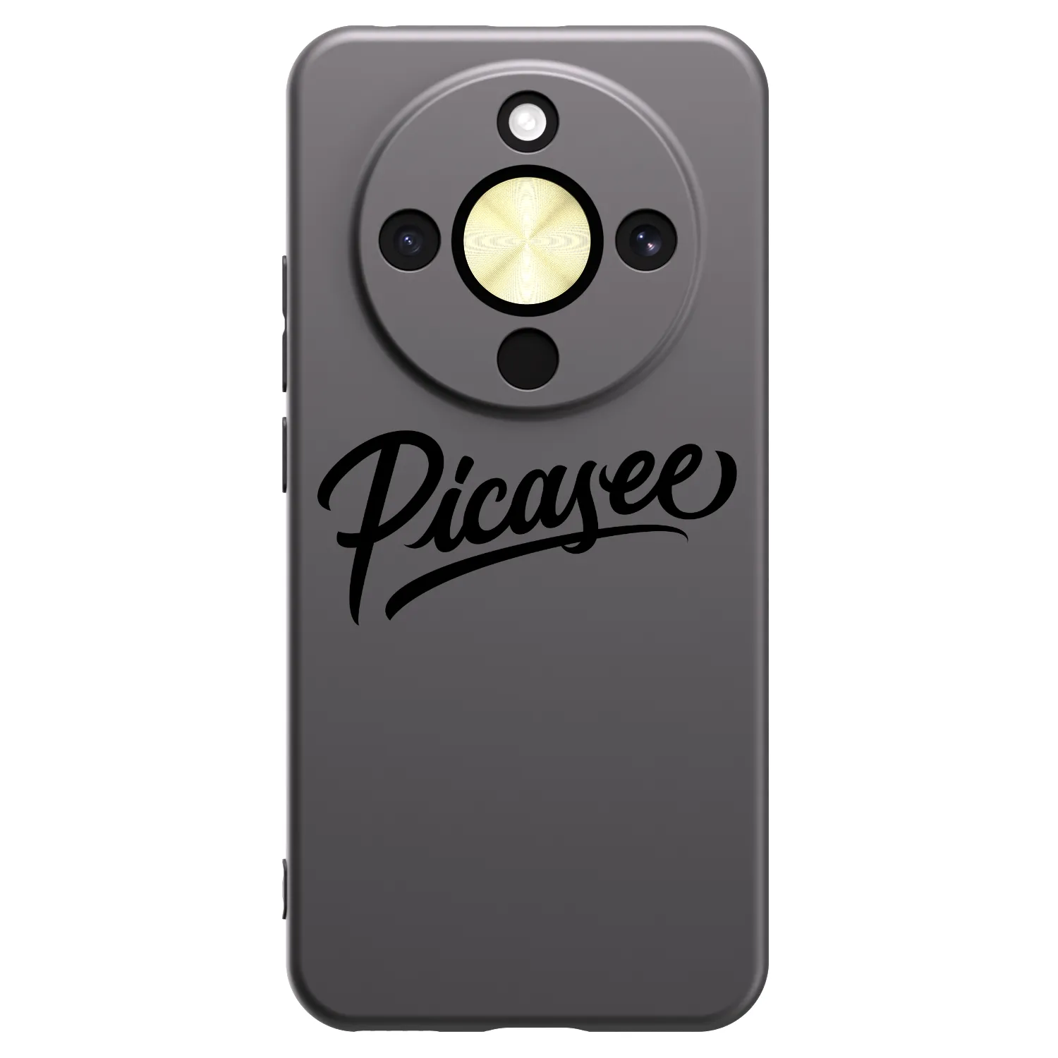 Picasee silikonový černý obal pro Honor Magic8 Lite 5G - Picasee - old logo - black