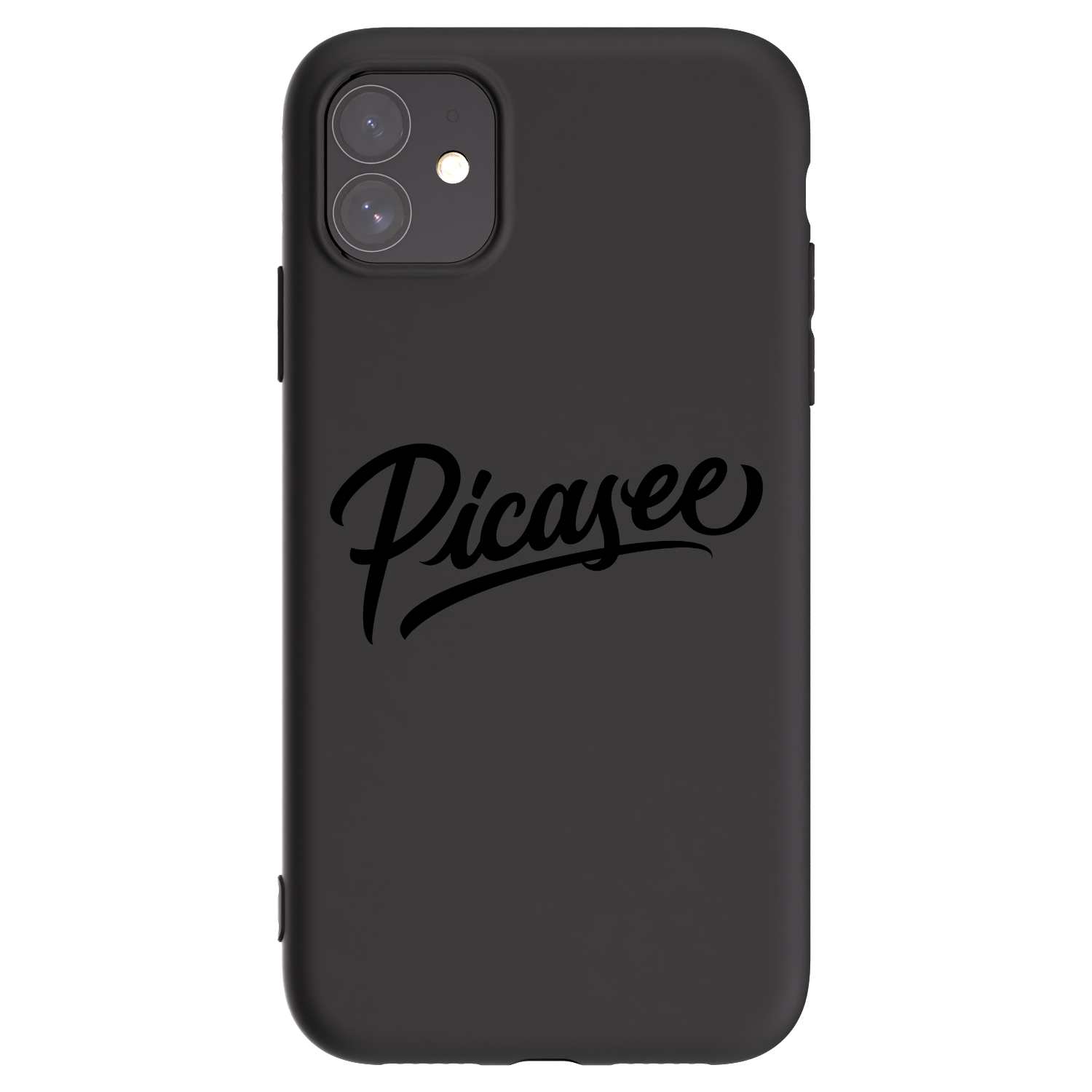 Picasee silikonový černý obal pro Apple iPhone 11 - Picasee - old logo - black
