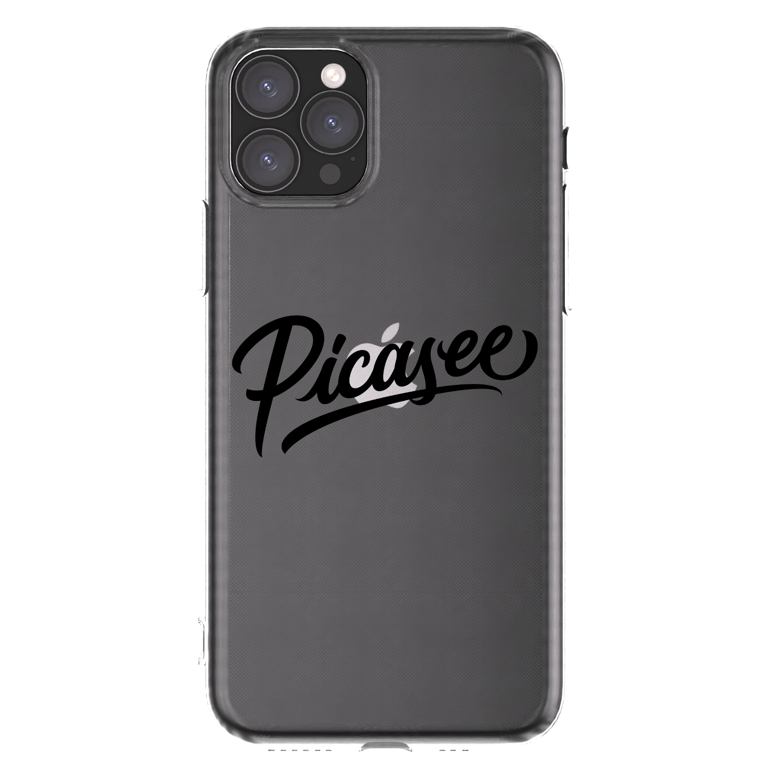 Picasee silikonový průhledný obal pro Apple iPhone 11 Pro - Picasee - old logo - black