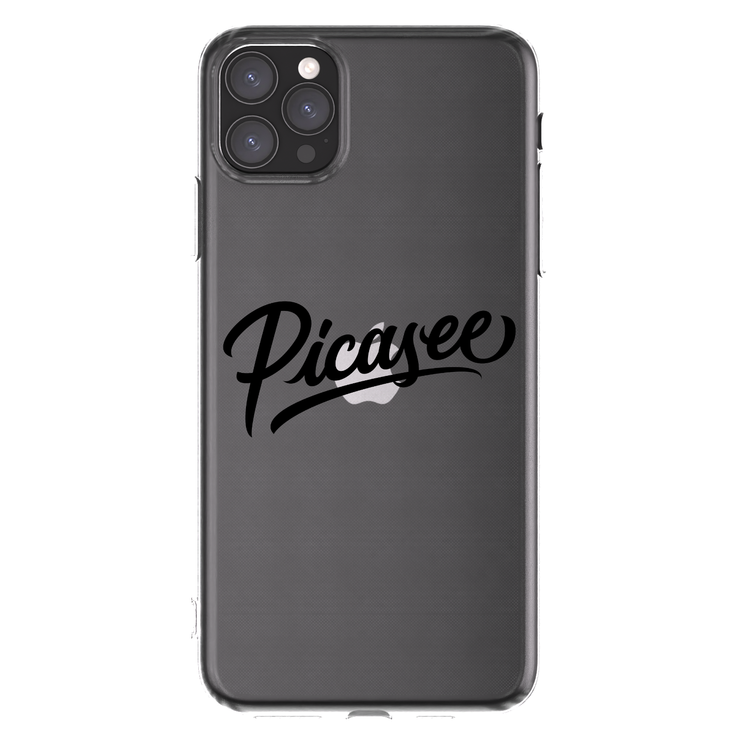 Picasee silikonový průhledný obal pro Apple iPhone 11 Pro Max - Picasee - old logo - black