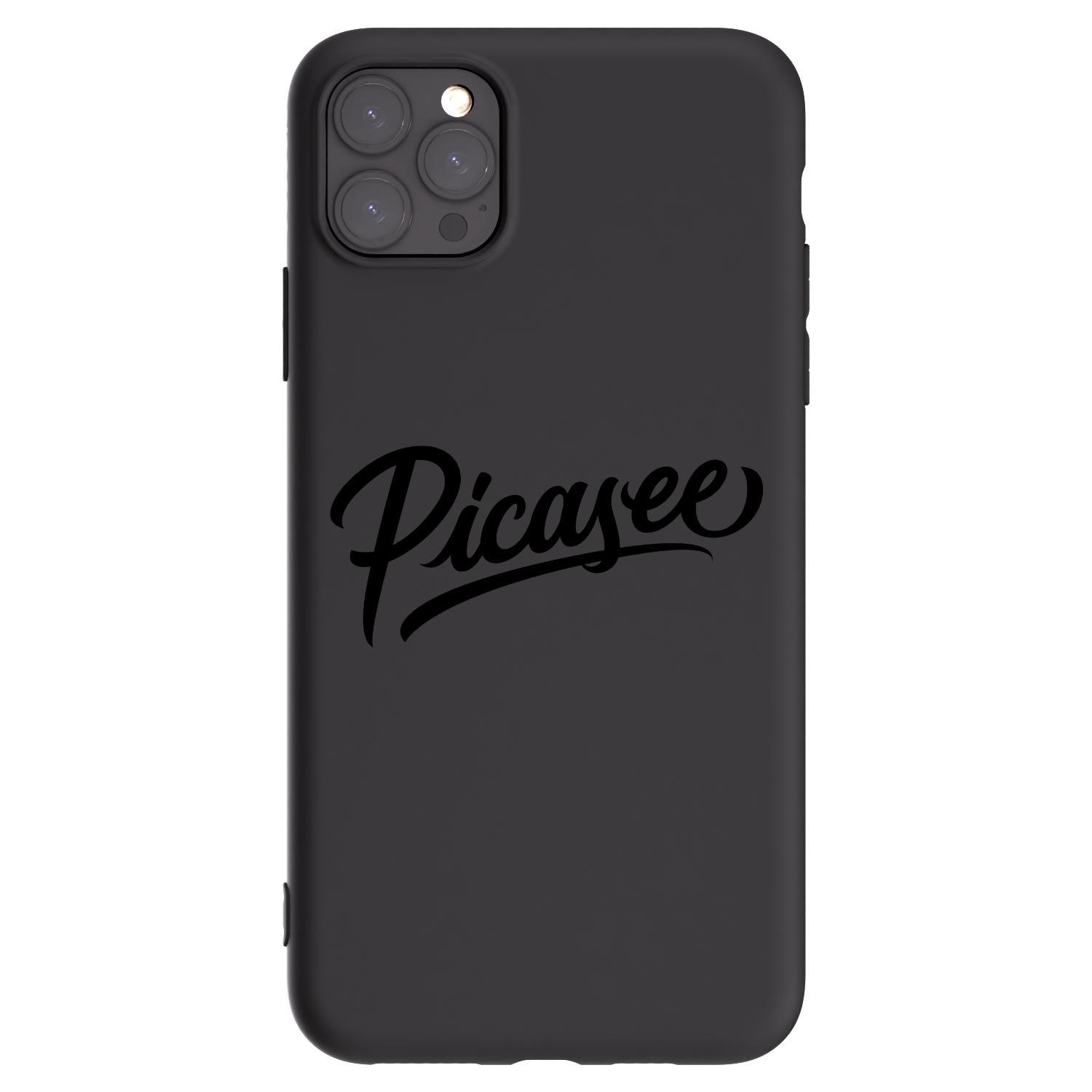 Picasee silikonový černý obal pro Apple iPhone 11 Pro Max - Picasee - old logo - black