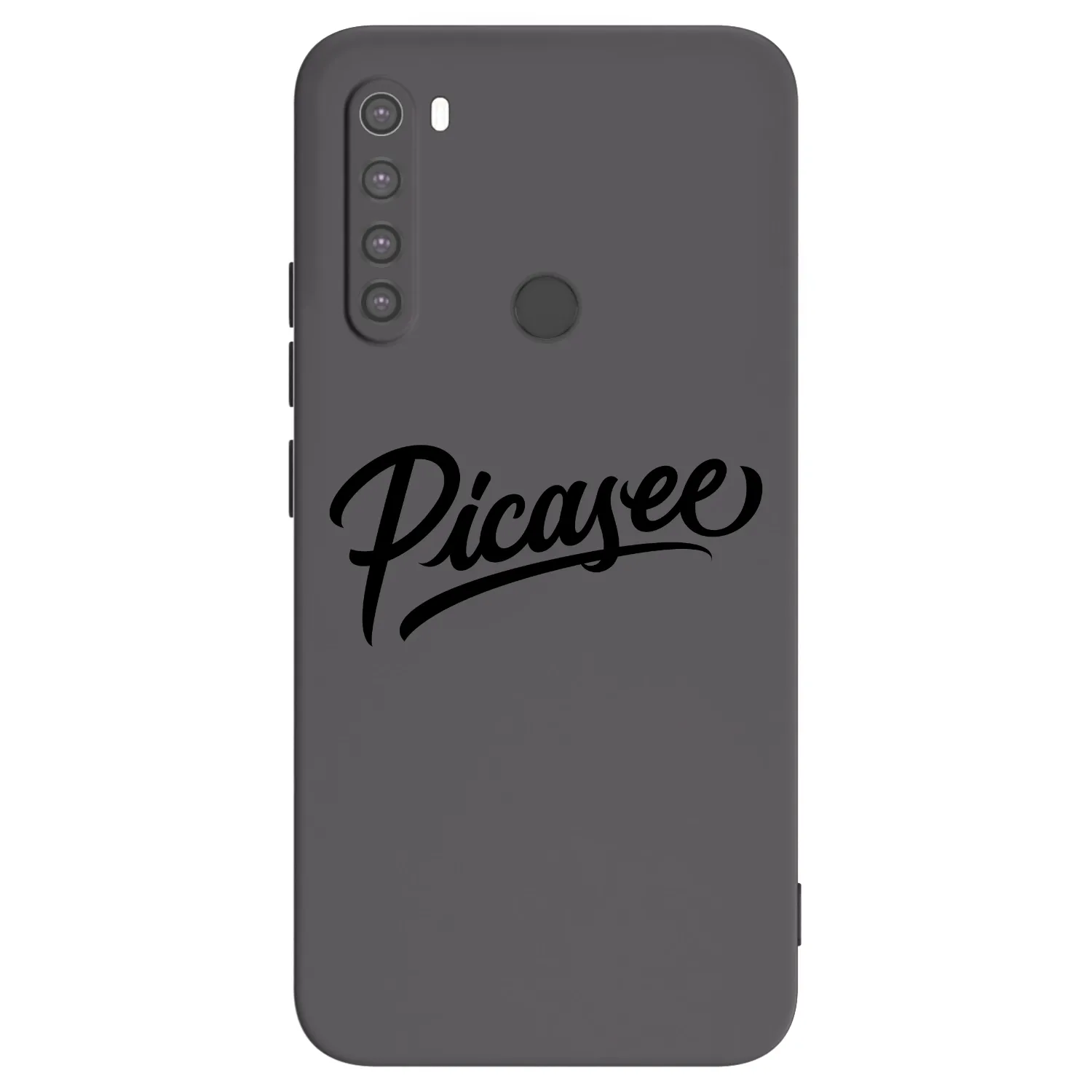 Picasee silikonový černý obal pro Xiaomi Redmi Note 8 - Picasee - old logo - black