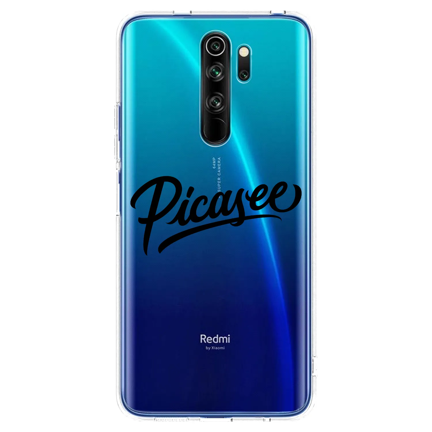Picasee silikonový průhledný obal pro Xiaomi Redmi Note 8 Pro - Picasee - old logo - black