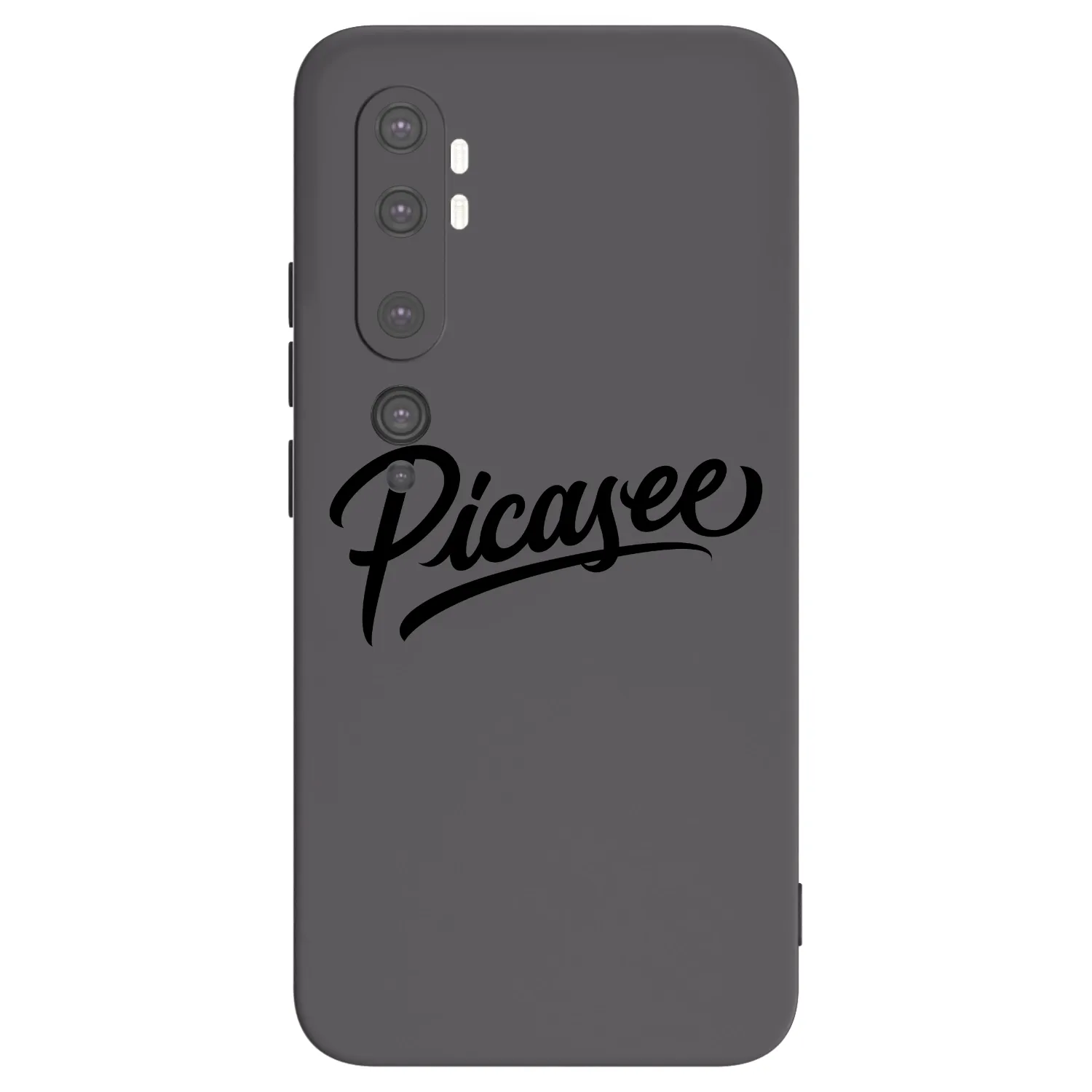 Picasee silikonový černý obal pro Xiaomi Mi Note 10 (Pro) - Picasee - old logo - black