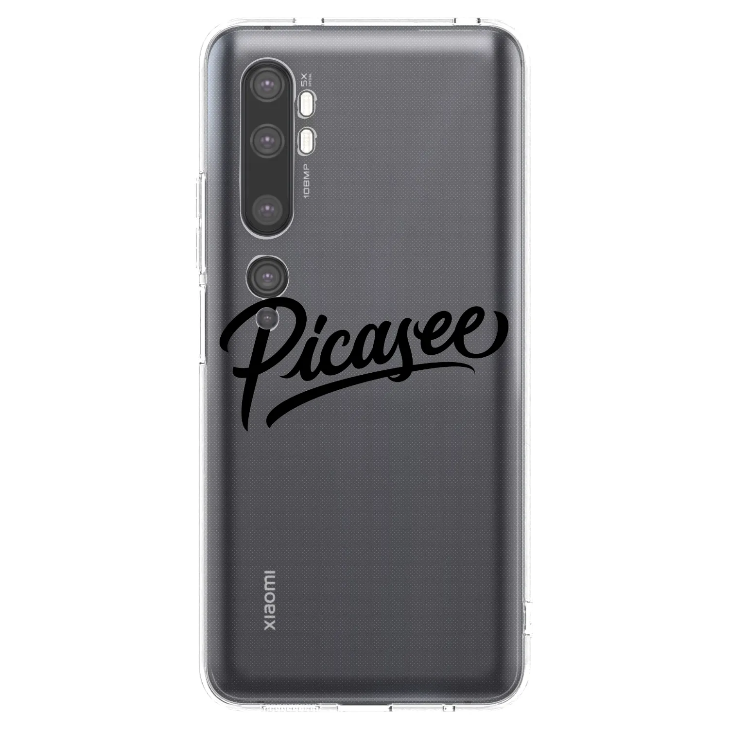 Picasee silikonový průhledný obal pro Xiaomi Mi Note 10 (Pro) - Picasee - old logo - black