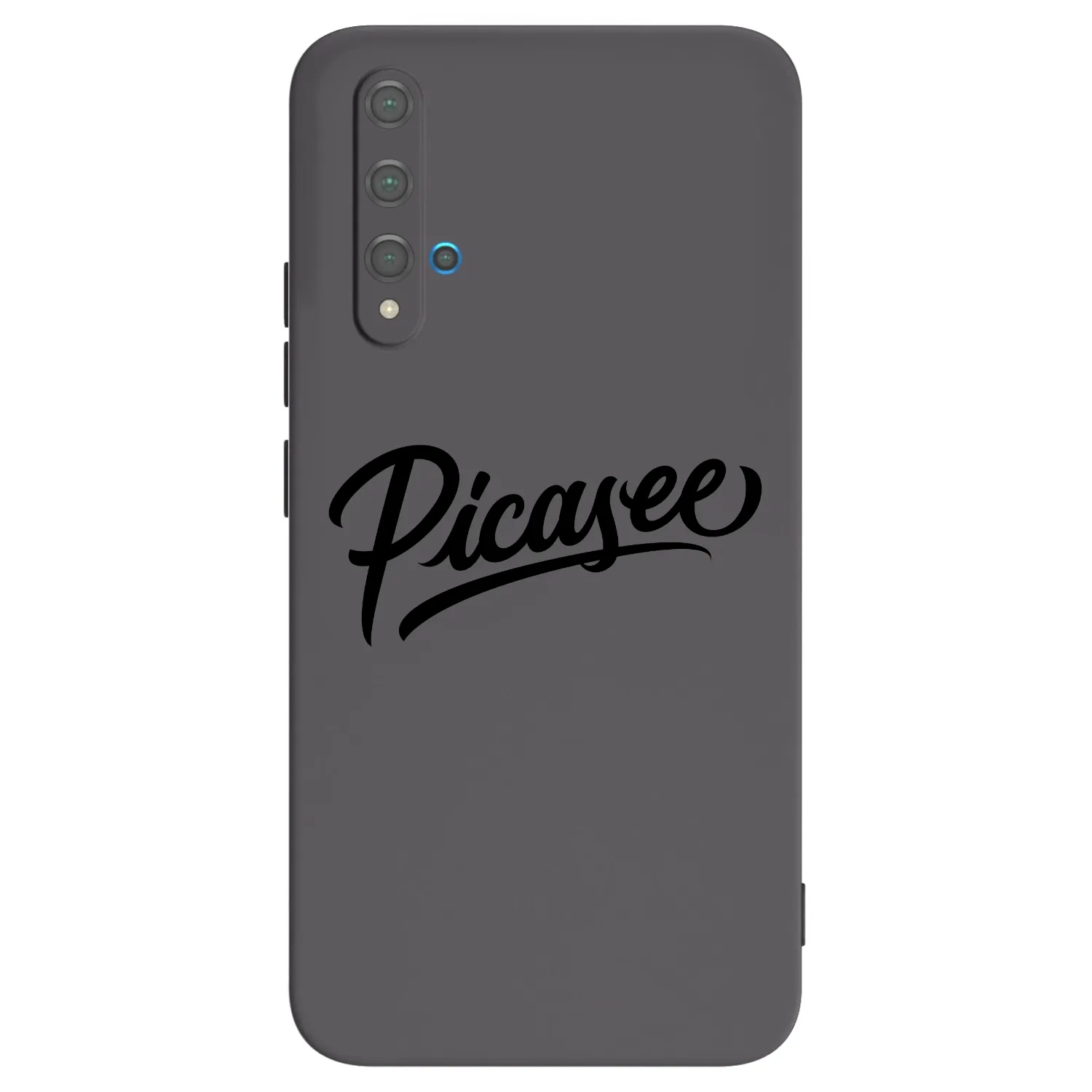 Picasee silikonový černý obal pro Huawei Nova 5T - Picasee - old logo - black