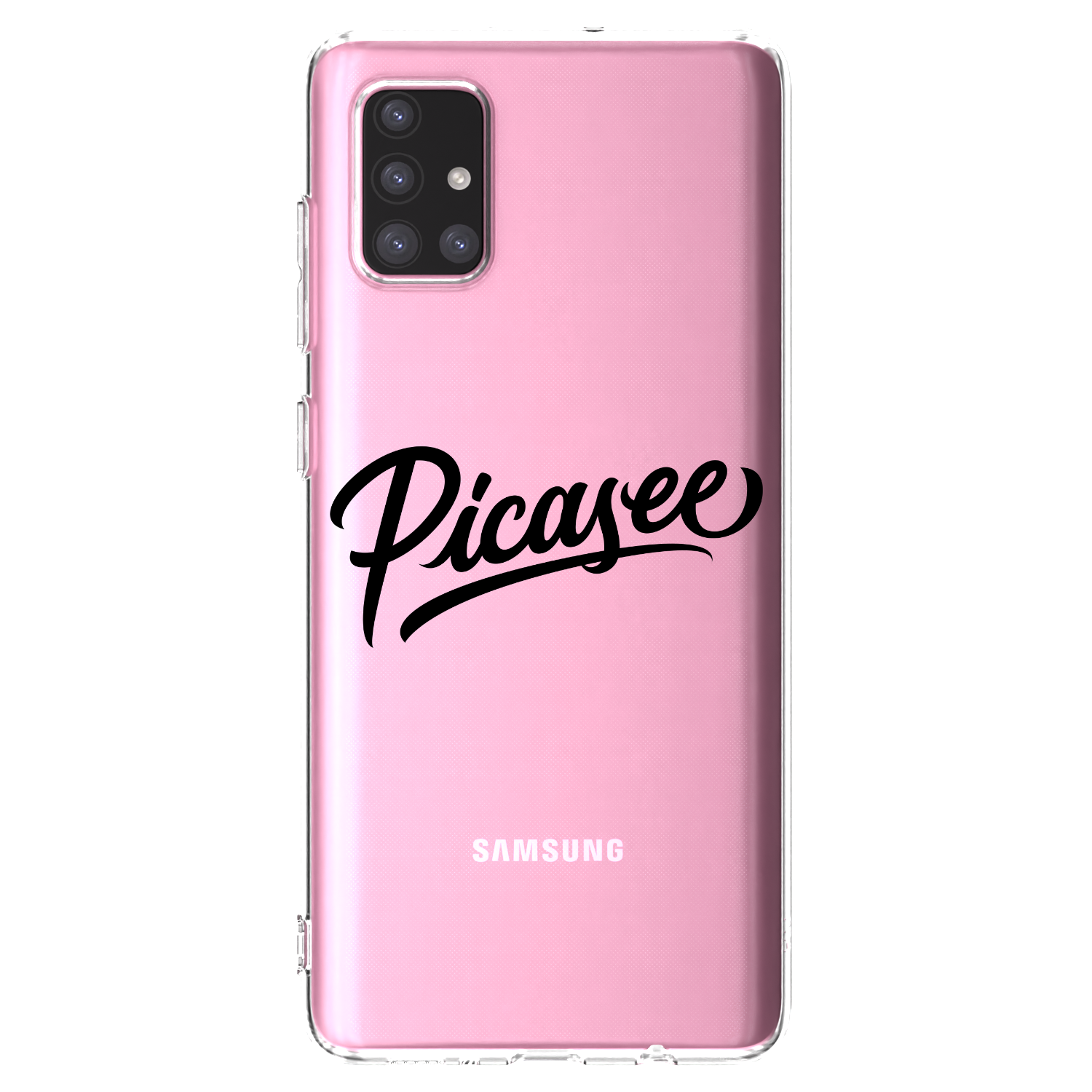 Picasee silikonový průhledný obal pro Samsung Galaxy A71 A715F - Picasee - old logo - black