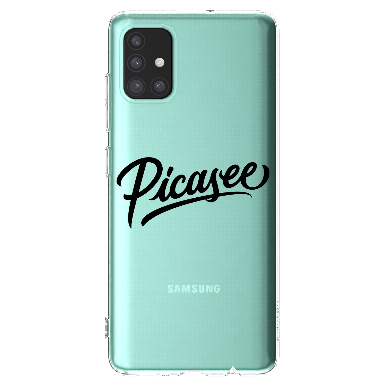 Picasee silikonový průhledný obal pro Samsung Galaxy A51 A515F - Picasee - old logo - black