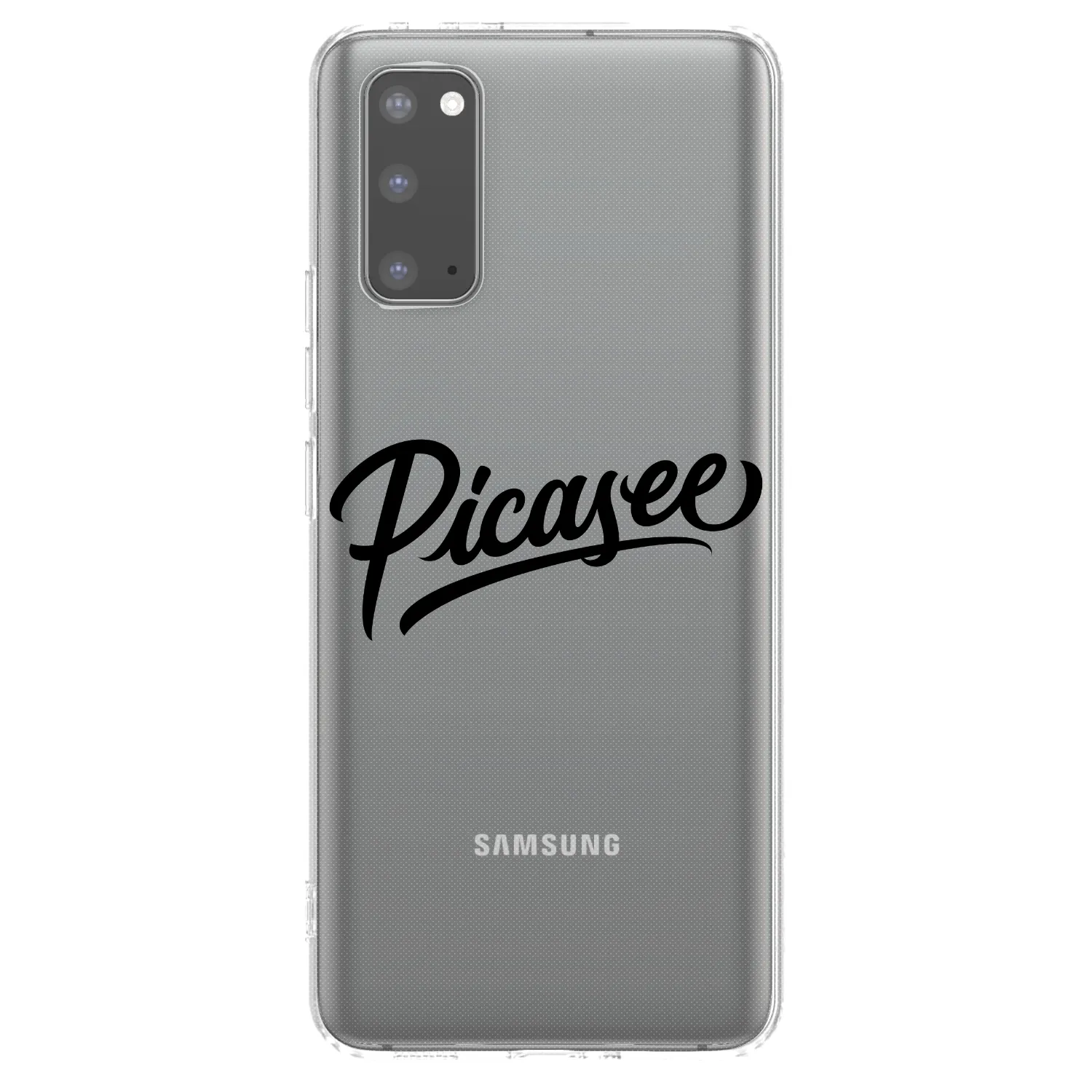 Picasee silikonový průhledný obal pro Samsung Galaxy S20 G980F - Picasee - old logo - black