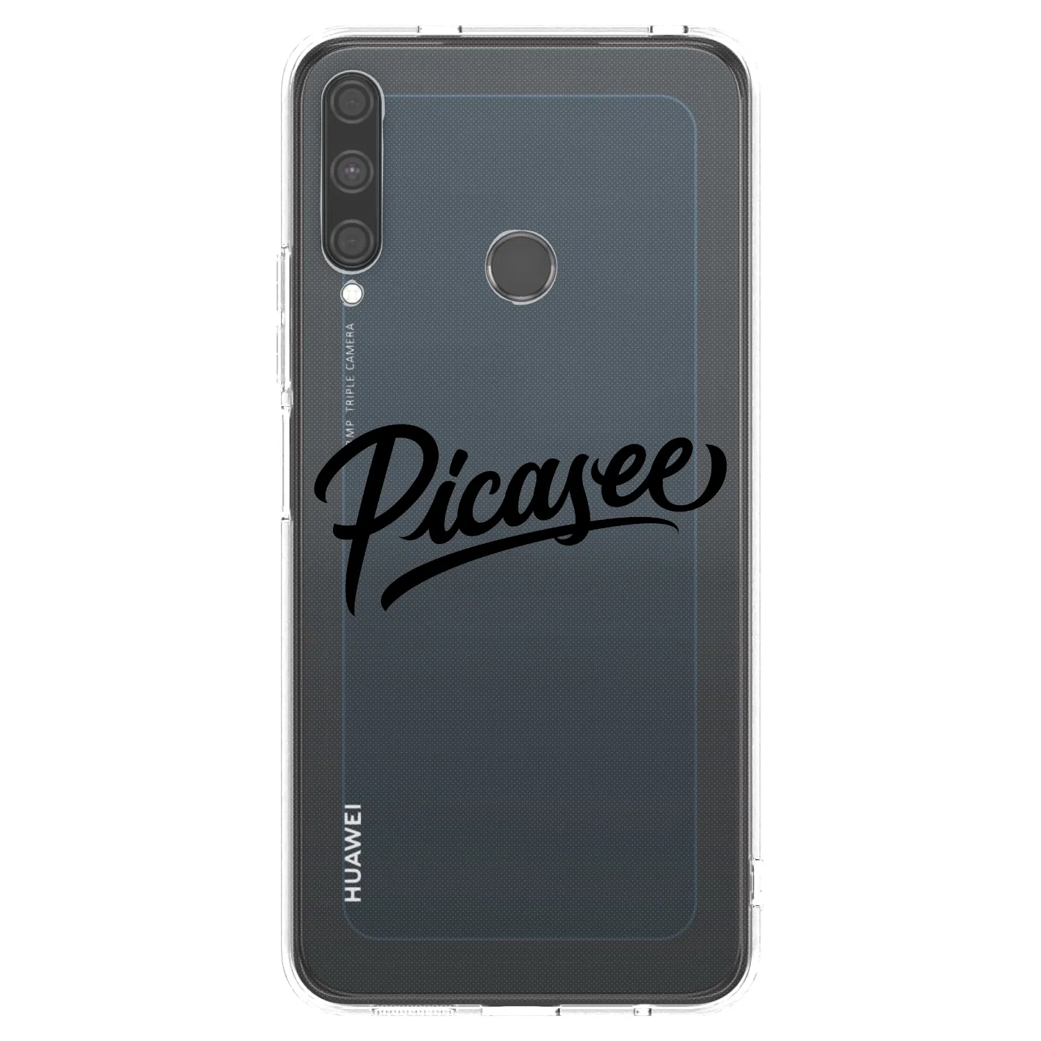 Picasee silikonový průhledný obal pro Huawei P40 Lite E - Picasee - old logo - black