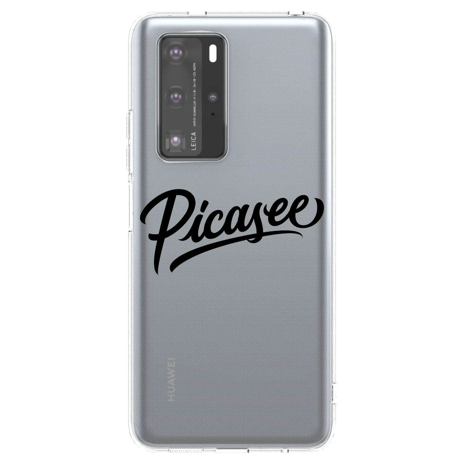 Picasee silikonový průhledný obal pro Huawei P40 Pro - Picasee - old logo - black