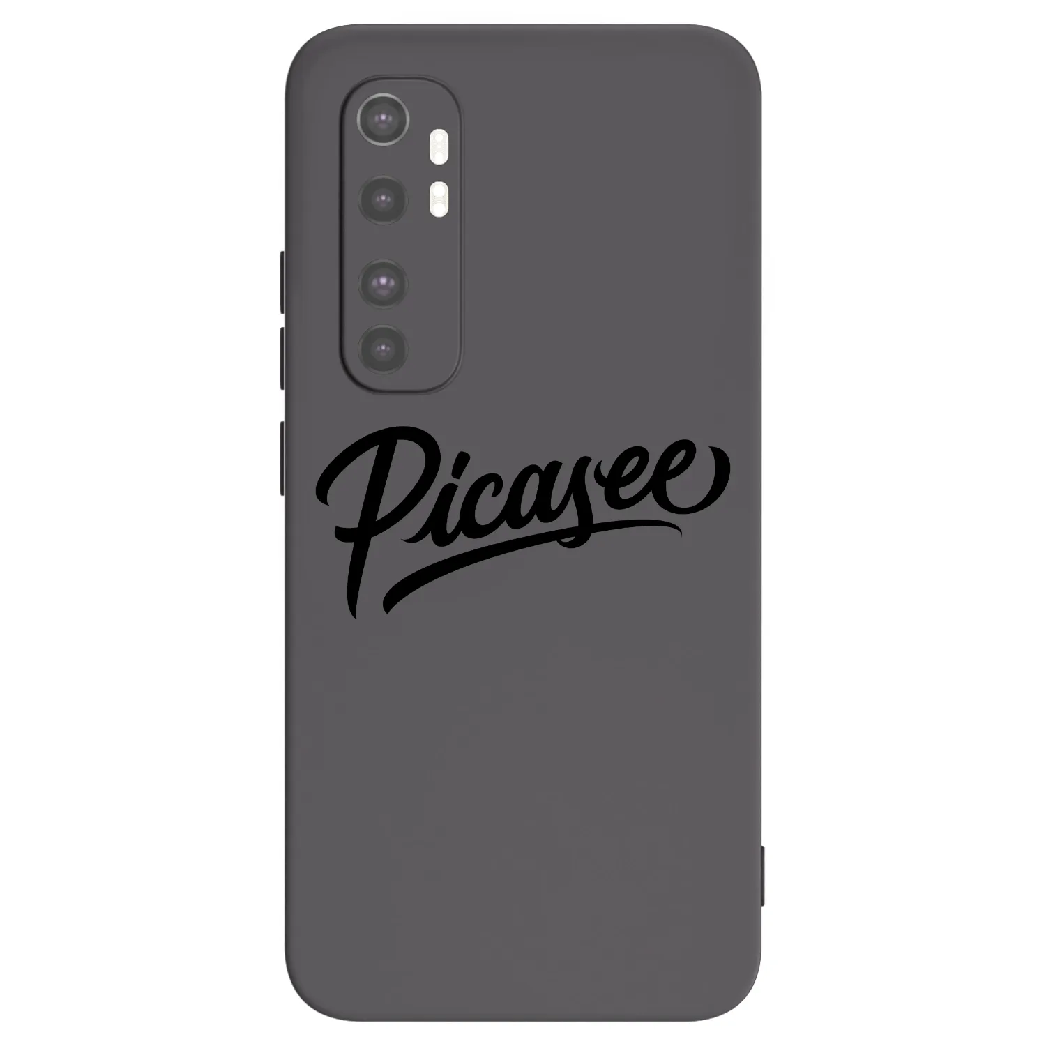 Picasee silikonový černý obal pro Xiaomi Mi Note 10 Lite - Picasee - old logo - black