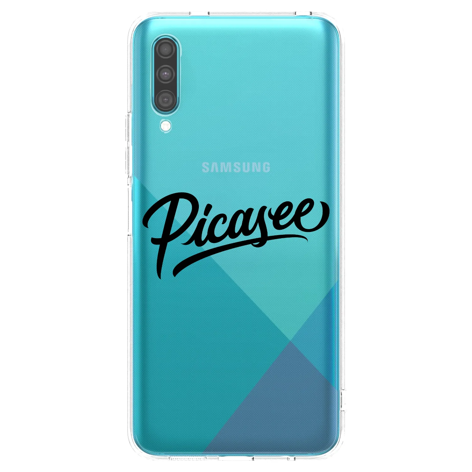 Picasee silikonový průhledný obal pro Samsung Galaxy A30s A307F - Picasee - old logo - black