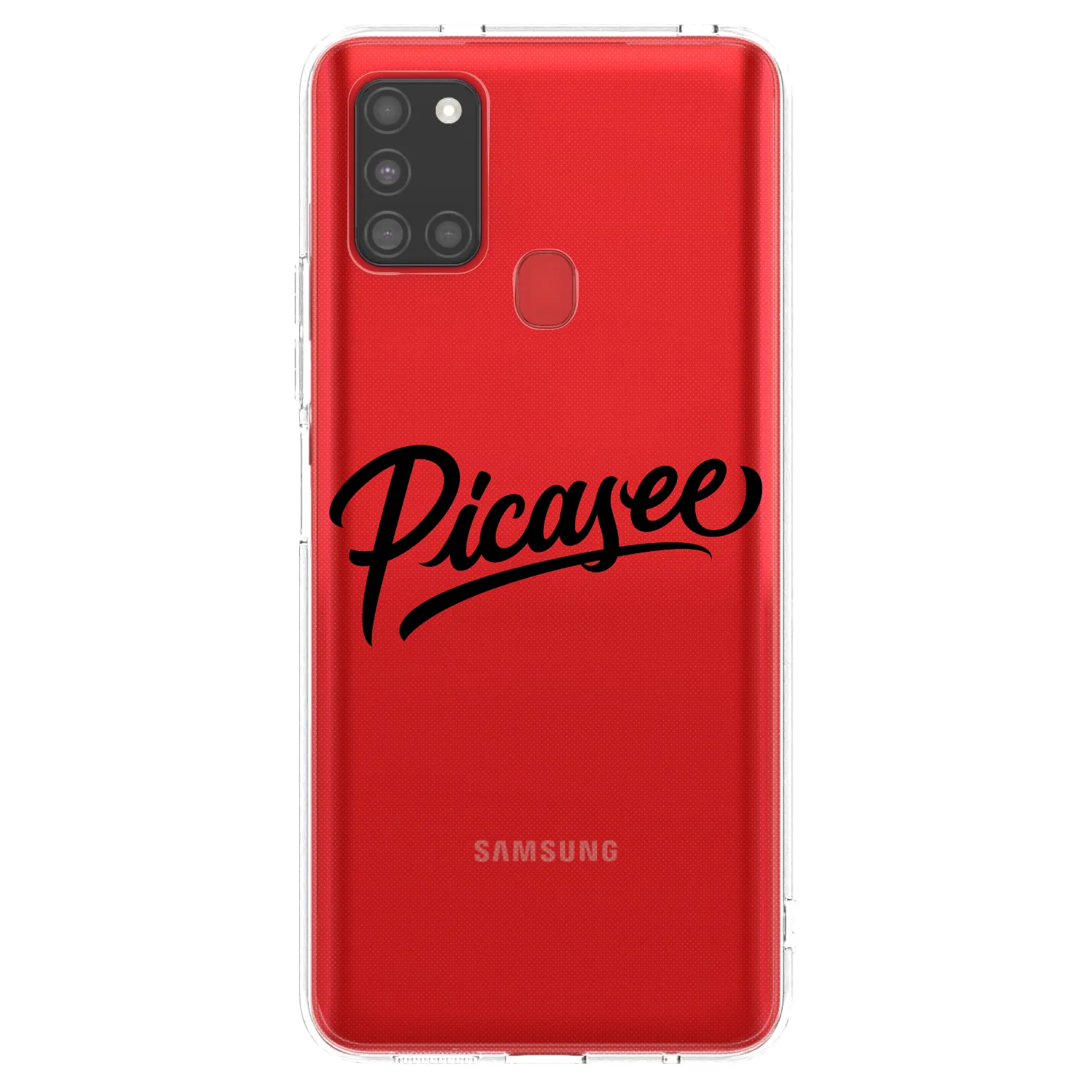 Picasee silikonový průhledný obal pro Samsung Galaxy A21s - Picasee - old logo - black