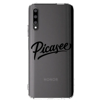 Picasee silikonový průhledný obal pro Honor 9X Pro - Picasee - old logo - black