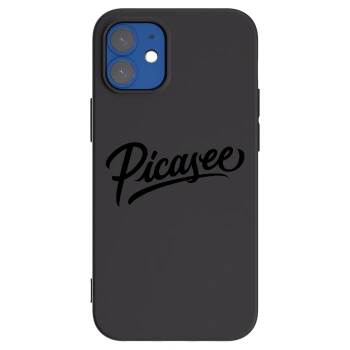 Picasee silikonový černý obal pro Apple iPhone 12 mini - Picasee - old logo - black