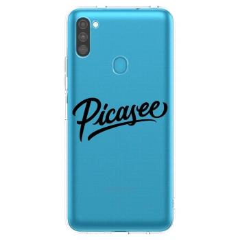 Picasee silikonový průhledný obal pro Samsung Galaxy M11 - Picasee - old logo - black