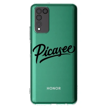 Picasee silikonový průhledný obal pro Honor 10X Lite - Picasee - old logo - black