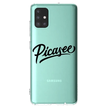 Picasee silikonový průhledný obal pro Samsung Galaxy M51 M515F - Picasee - old logo - black