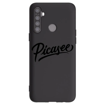 Picasee silikonový černý obal pro Realme 5 - Picasee - old logo - black