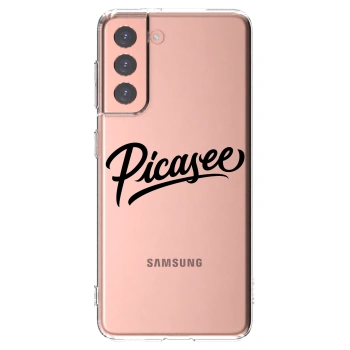 Picasee silikonový průhledný obal pro Samsung Galaxy S21 5G G991B - Picasee - old logo - black