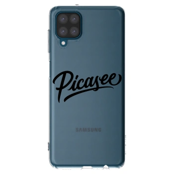 Picasee silikonový průhledný obal pro Samsung Galaxy A12 A125F - Picasee - old logo - black