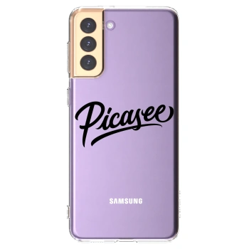 Picasee silikonový průhledný obal pro Samsung Galaxy S21+ 5G G996F - Picasee - old logo - black