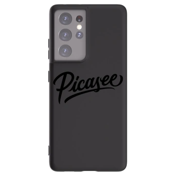 Picasee silikonový černý obal pro Samsung Galaxy S21 Ultra 5G G998B - Picasee - old logo - black