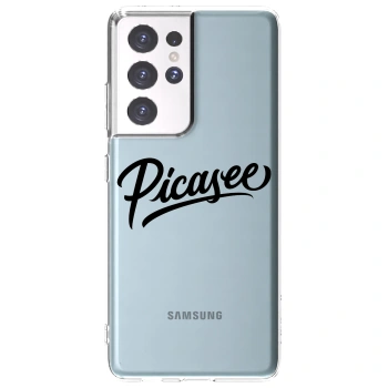 Picasee silikonový průhledný obal pro Samsung Galaxy S21 Ultra 5G G998B - Picasee - old logo - black