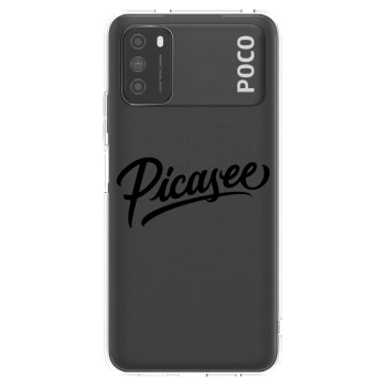Picasee silikonový průhledný obal pro Xiaomi Poco M3 - Picasee - old logo - black