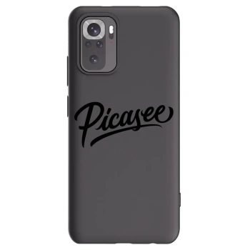 Picasee silikonový černý obal pro Xiaomi Redmi Note 10 - Picasee - old logo - black