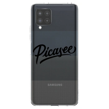 Picasee silikonový průhledný obal pro Samsung Galaxy A42 A426B - Picasee - old logo - black