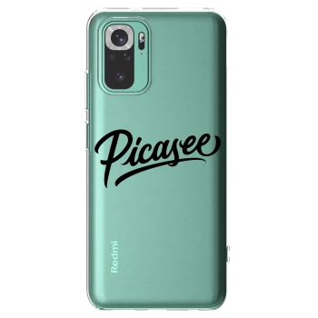 Picasee silikonový průhledný obal pro Xiaomi Redmi Note 10 Pro - Picasee - old logo - black