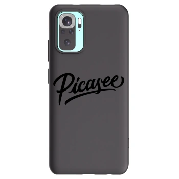 Picasee silikonový černý obal pro Xiaomi Redmi Note 10 Pro - Picasee - old logo - black
