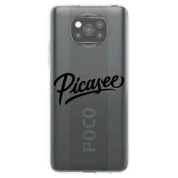 Picasee silikonový černý obal pro Xiaomi Poco X3 Pro - Picasee - old logo - black
