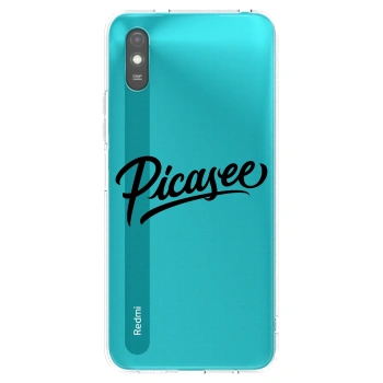 Picasee silikonový průhledný obal pro Xiaomi Redmi 9AT - Picasee - old logo - black