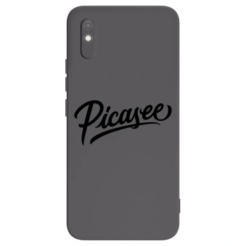 Picasee silikonový černý obal pro Xiaomi Redmi 9AT - Picasee - old logo - black