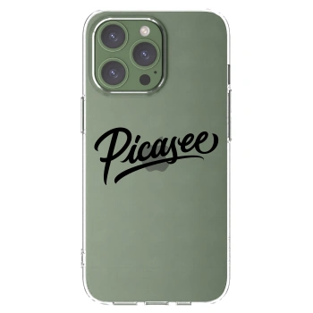 Picasee silikonový průhledný obal pro Apple iPhone 13 Pro - Picasee - old logo - black