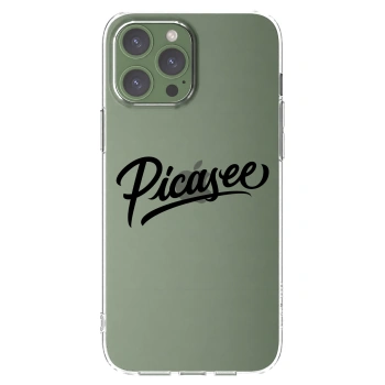 Picasee silikonový průhledný obal pro Apple iPhone 13 Pro Max - Picasee - old logo - black