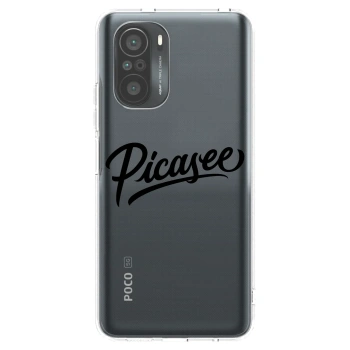 Picasee silikonový průhledný obal pro Xiaomi Poco F3 - Picasee - old logo - black