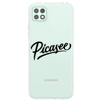 Picasee silikonový průhledný obal pro Samsung Galaxy A22 A226B 5G - Picasee - old logo - black