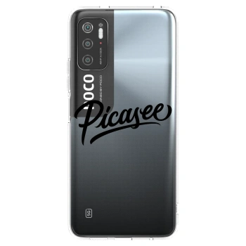 Picasee silikonový průhledný obal pro Xiaomi Poco M3 Pro 5G - Picasee - old logo - black