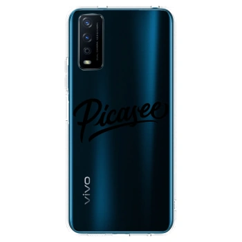 Picasee silikonový průhledný obal pro Vivo Y11s - Picasee - old logo - black