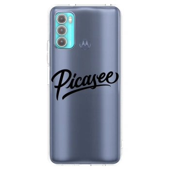 Picasee silikonový průhledný obal pro Motorola Moto G60 - Picasee - old logo - black
